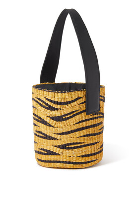 Zebra Print Bucket Bag